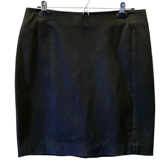 Banana Republic Black Pencil Skirt Stretch Size 8 - Picture 1 of 16